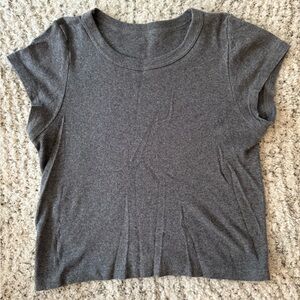 Brandy Melville Charcoal Short Sleeve Tee
